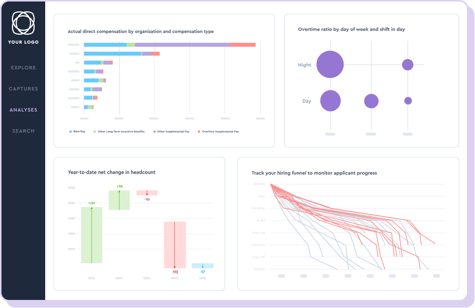 Visier dashboard