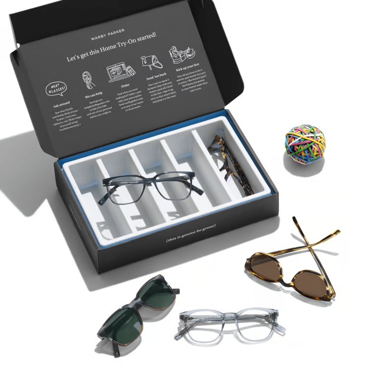 Warby Parker try-at-home model