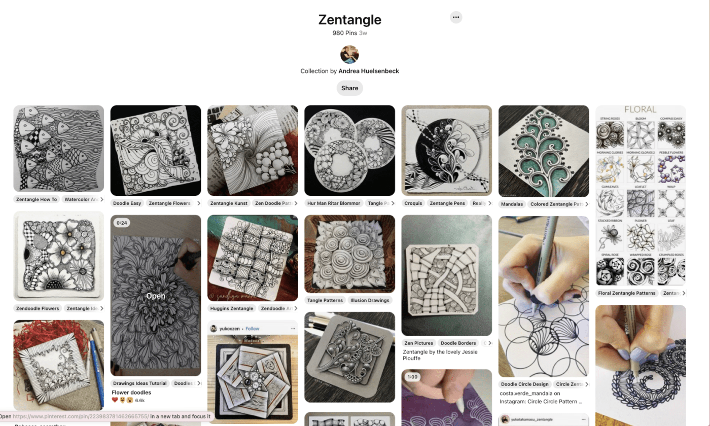 Zentangles-on-Pinterest