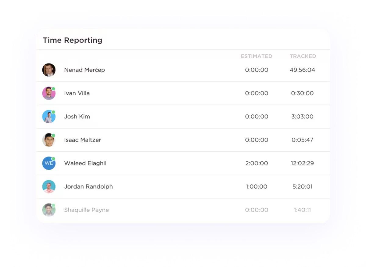ClickUp’s Project Time Tracking Tool 