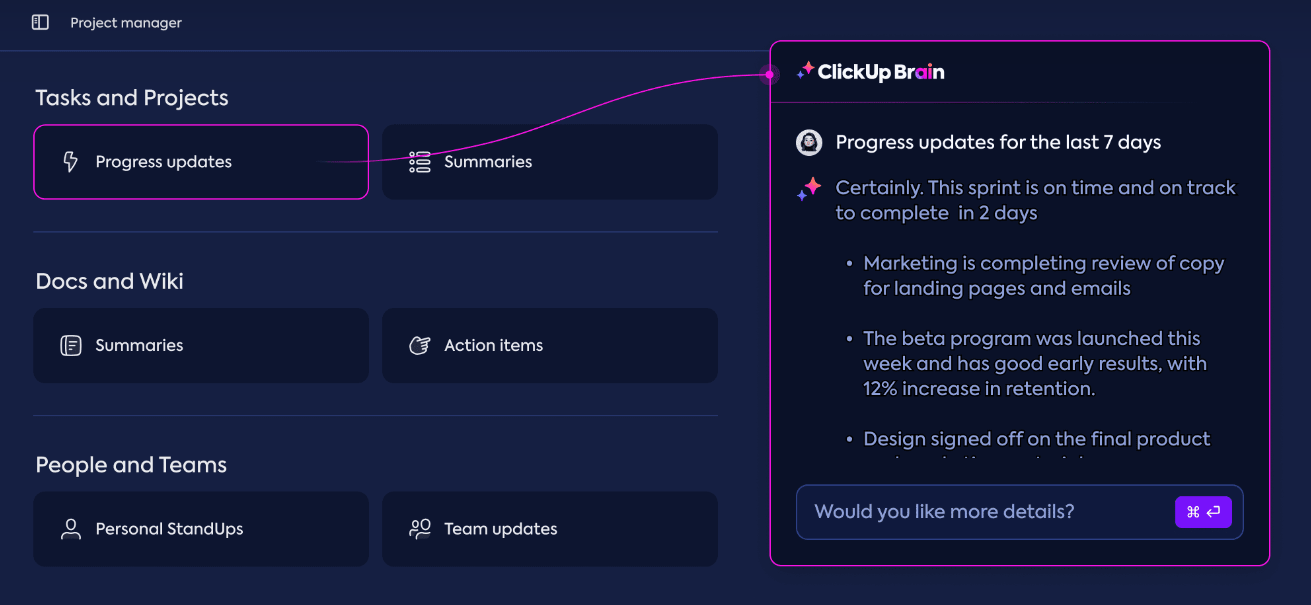 ClickUp Brain