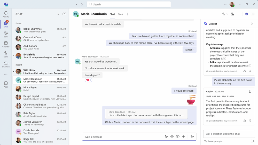 Microsoft Teams 대시보드