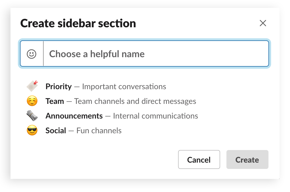 Slack Sidebar