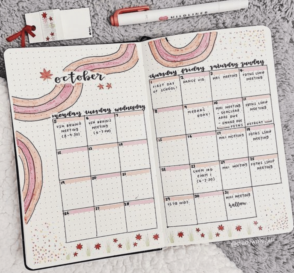 Monthly spread