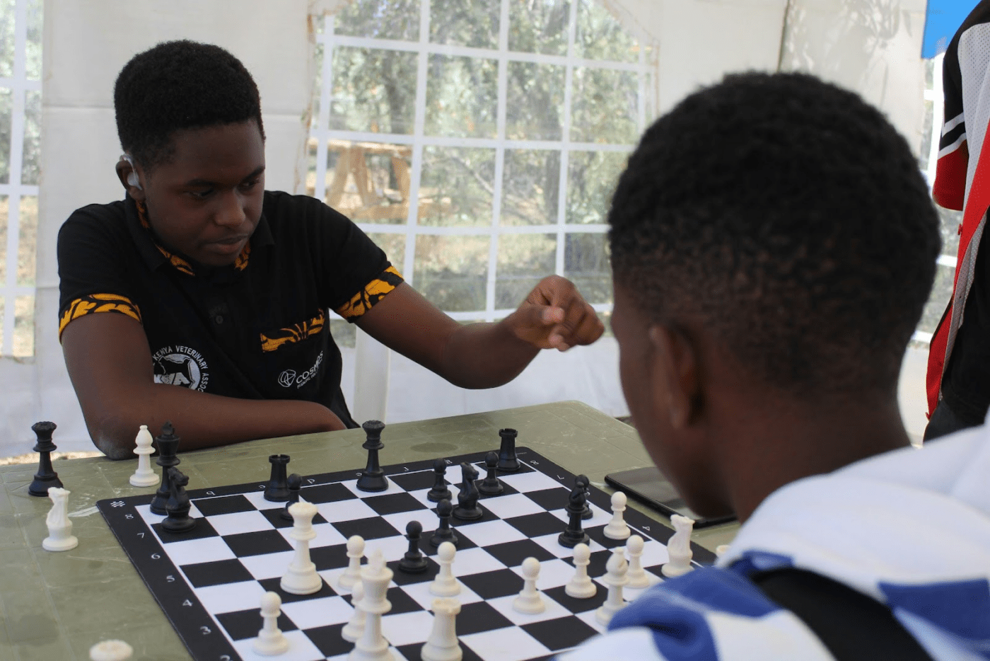 2 people playing chess