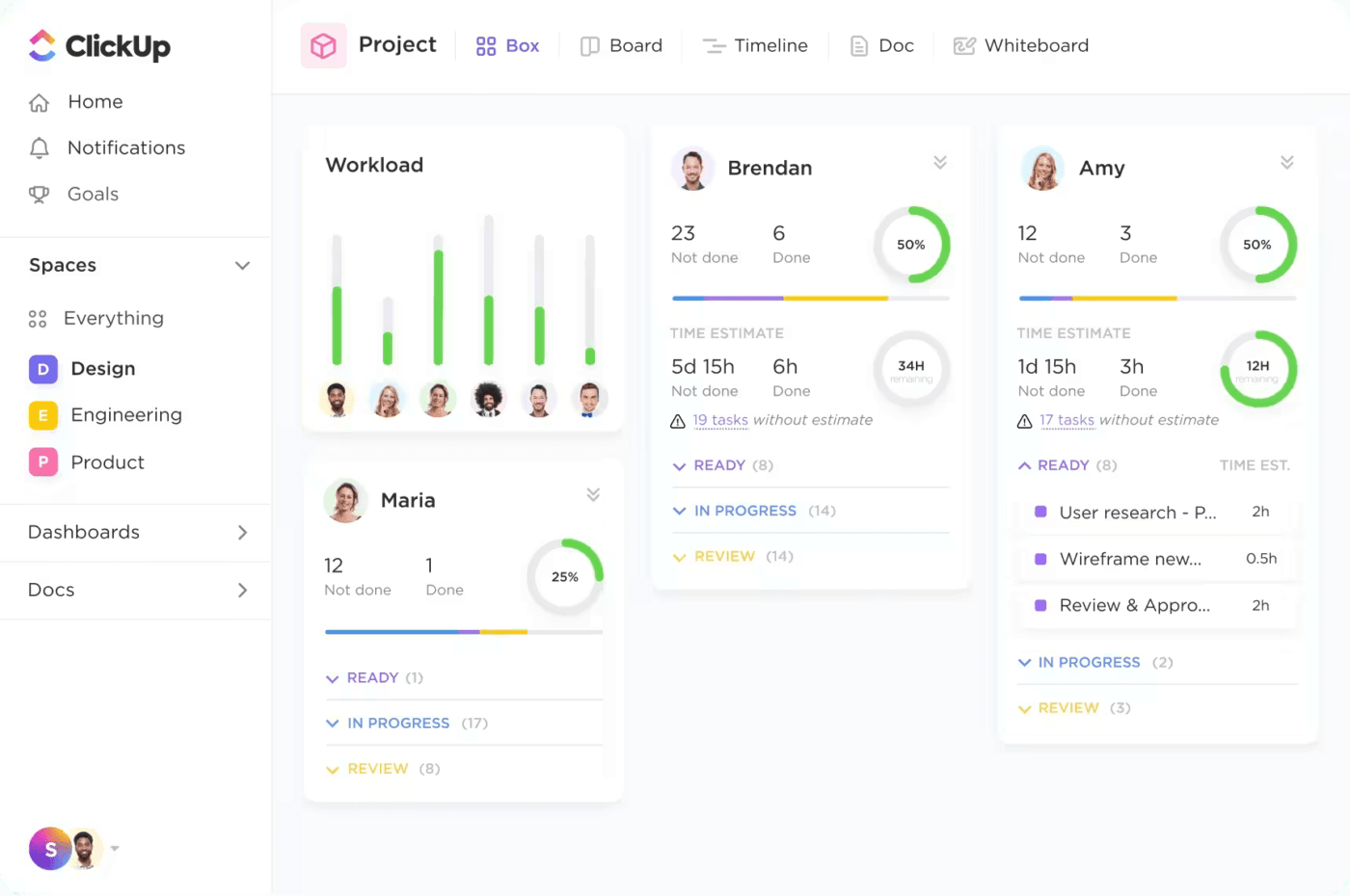 ClickUp 소프트웨어 관리