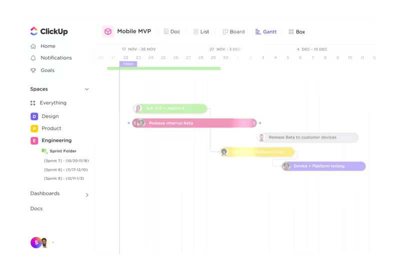 ClickUp’s Product Management Software 