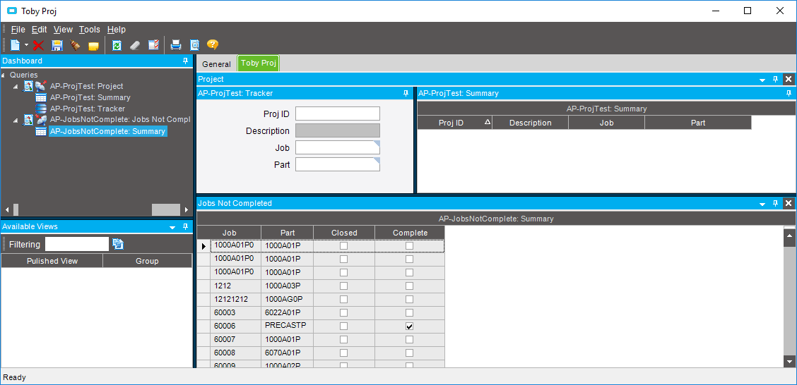 Epicor Dashboard