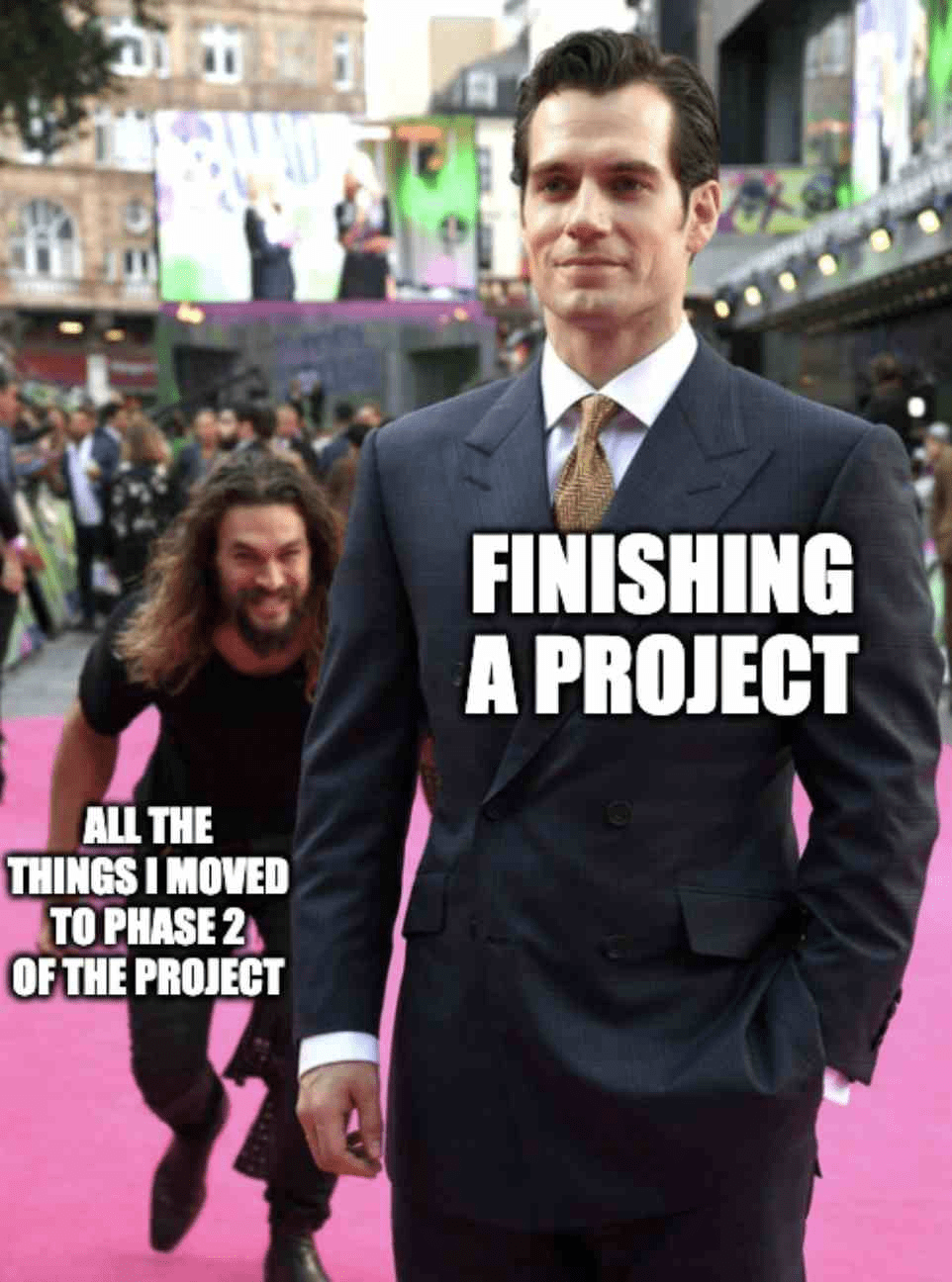 Project finished meme