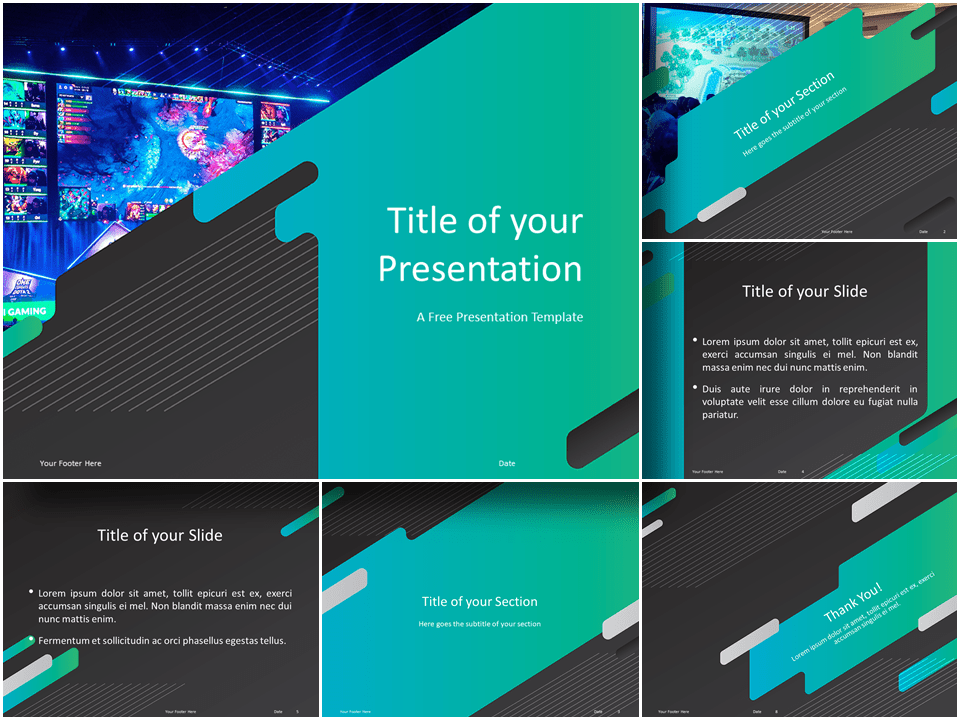 Gaming Template by PresentationGo