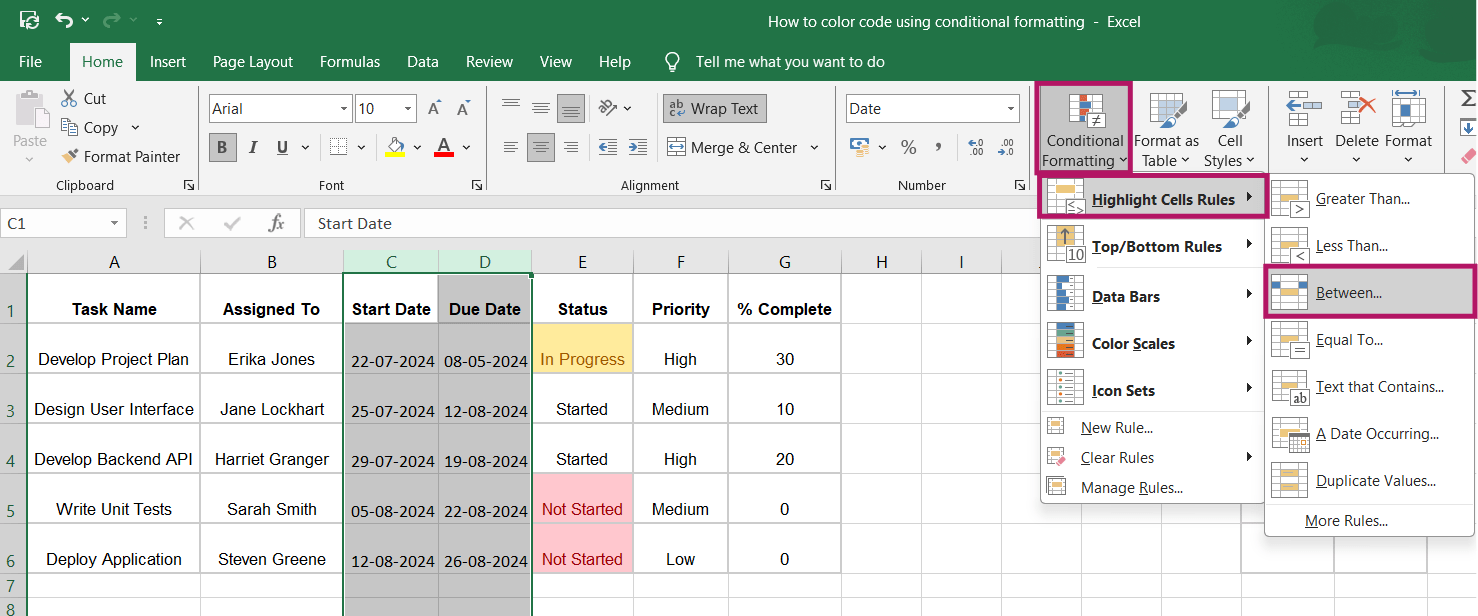 How to Color Code Cells in Excel | ClickUp