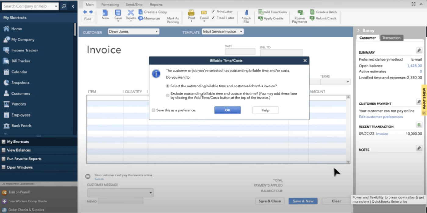 Quickbooks Dashboard