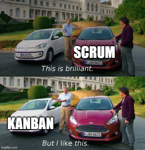 Meme Scrum vs Kanban