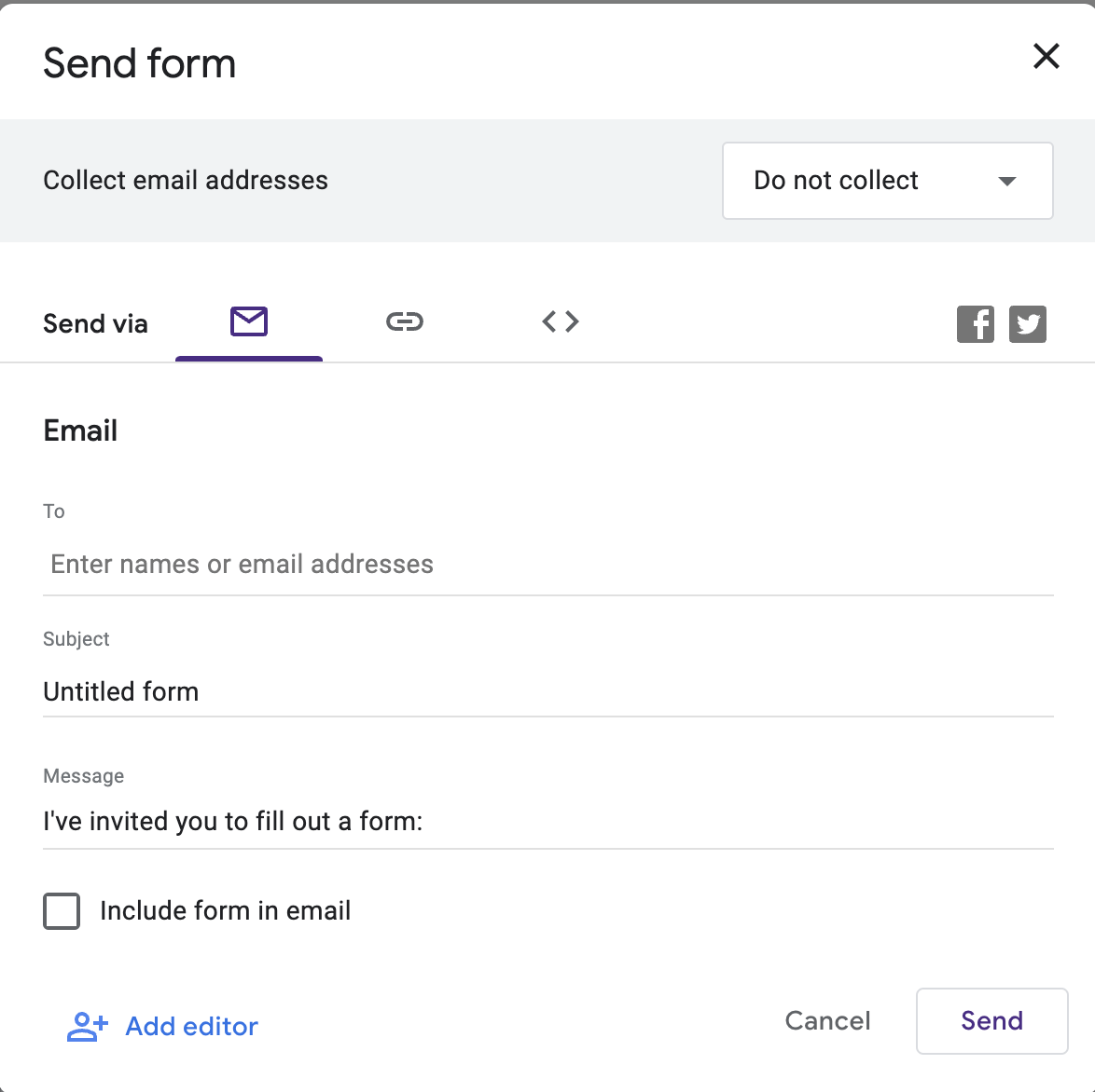 How to make a Google Form public