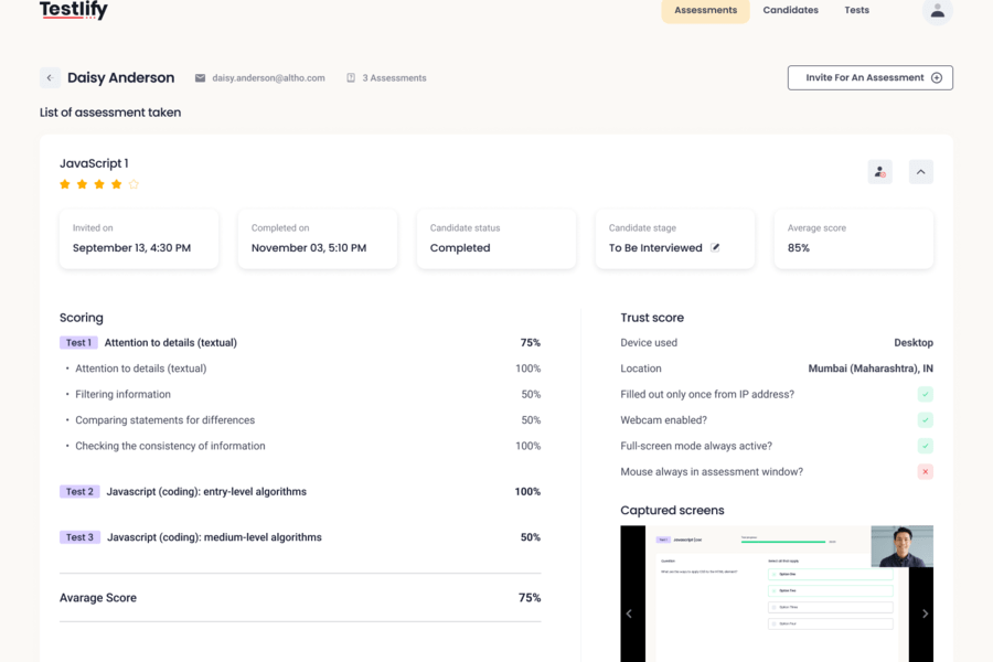 Testlifyの評価レポート