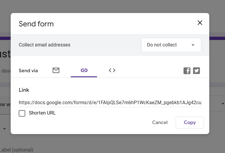 How to make a Google Form public