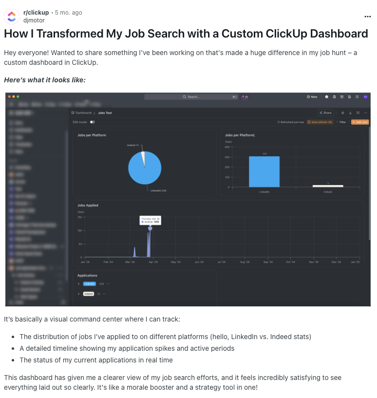 ClickUp für die Jobsuche nutzen\_via-Reddit