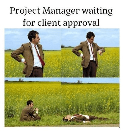 Waiting for approval meme