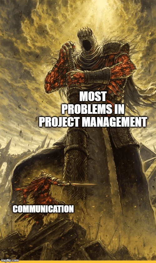 Project communication meme