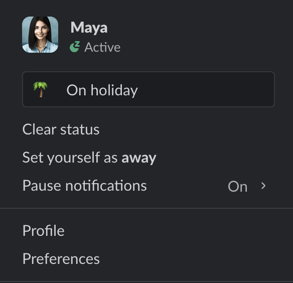 Clear Status in Slack