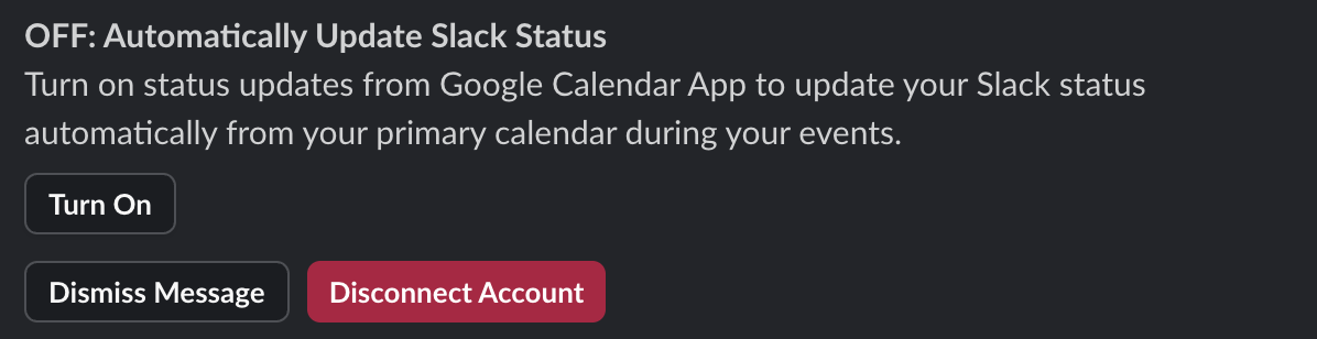 Automatically Update your Slack Status