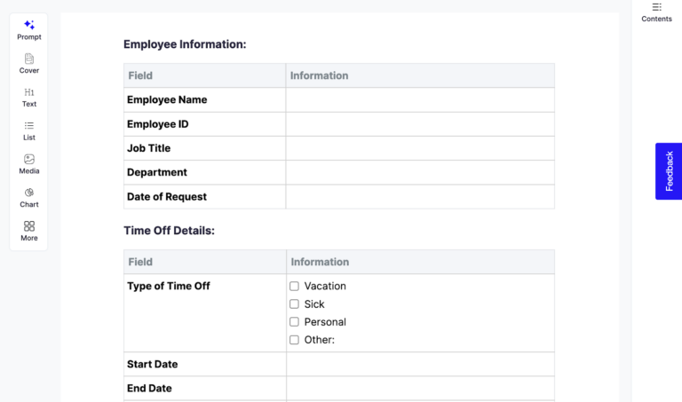 10 Free Time Off Request Templates