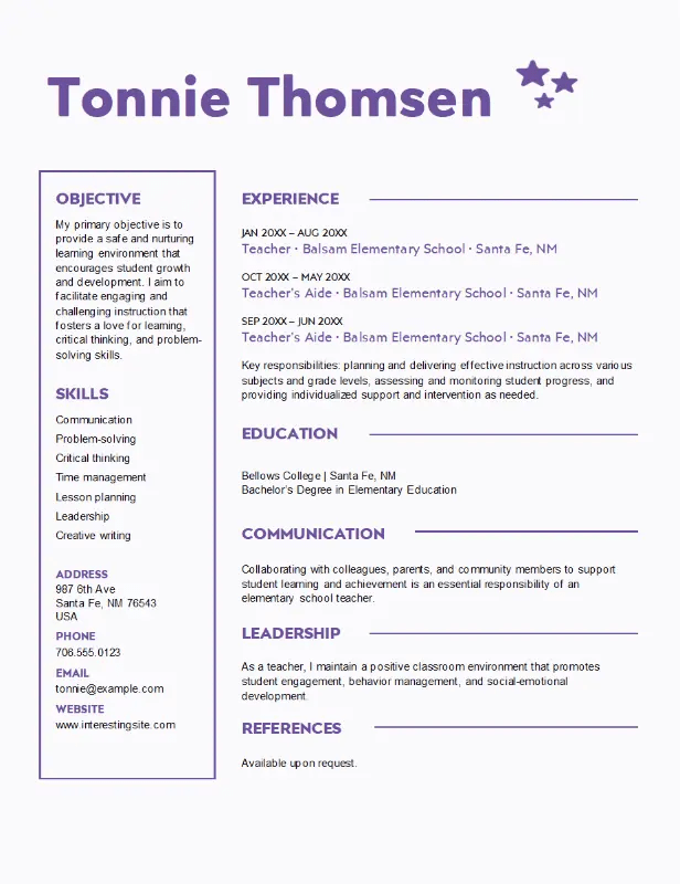 Template Resume Pengajaran