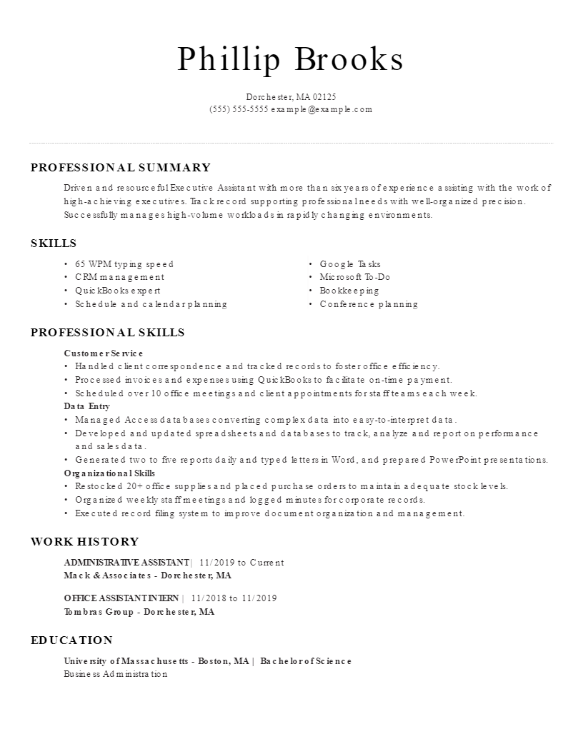 Entry-Level Resume Template