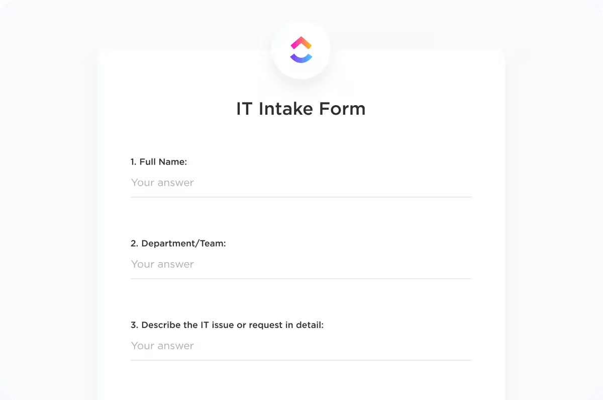 ClickUp Forms