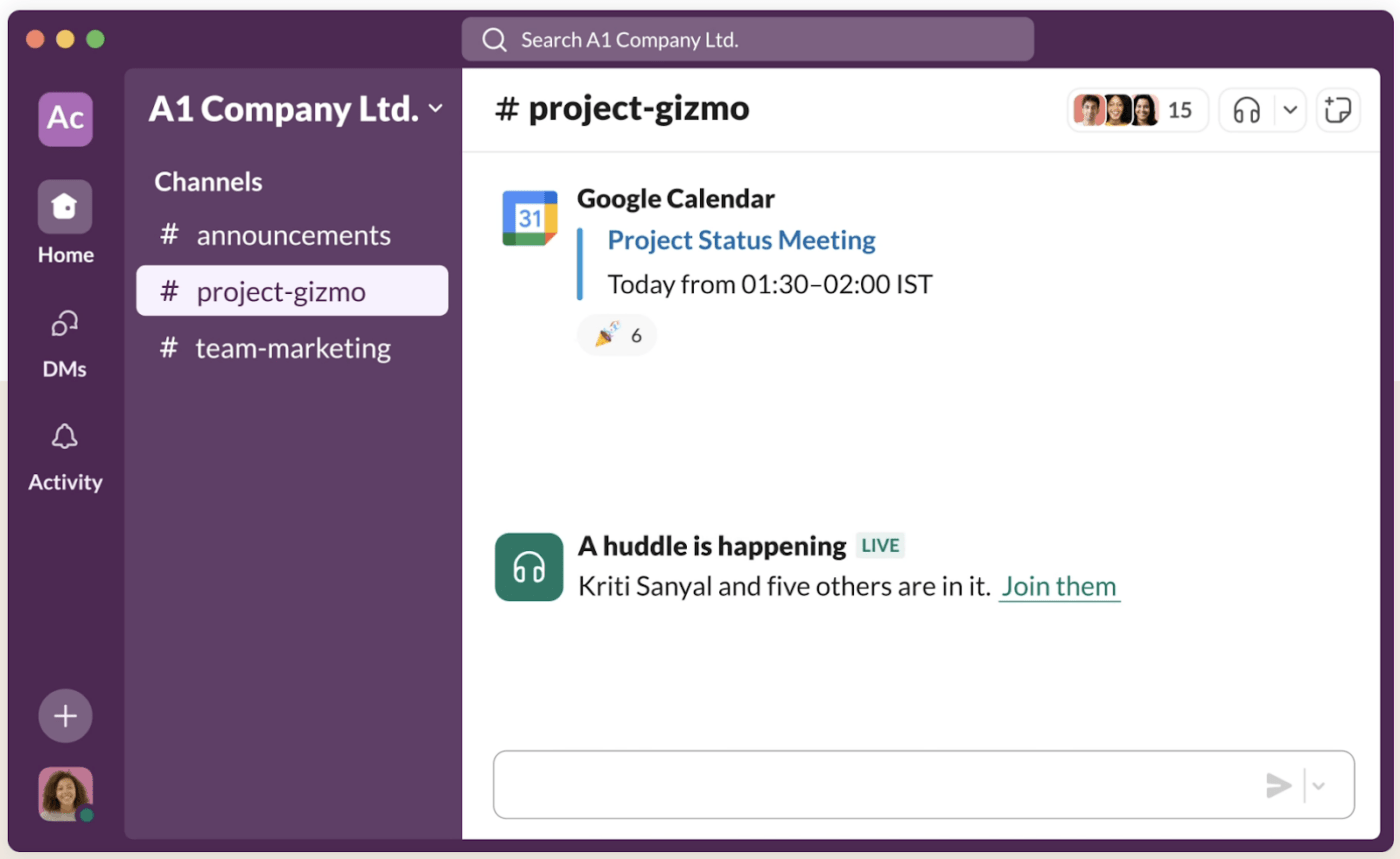 Slack Channel