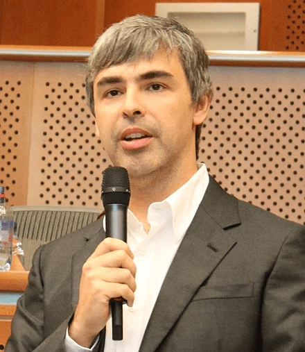 Larry Page, former CEO of Google, via Wikipedia 