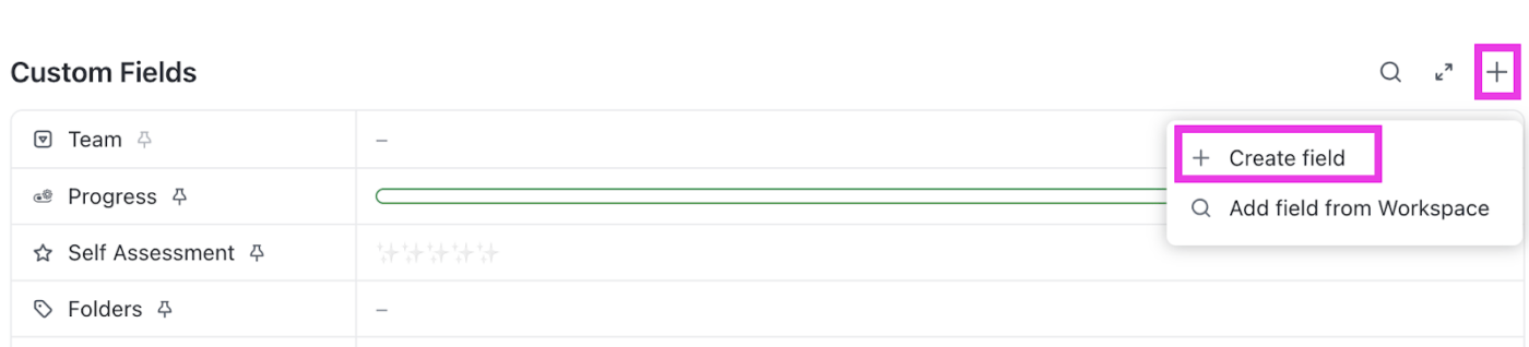 Custom Fields in ClickUp