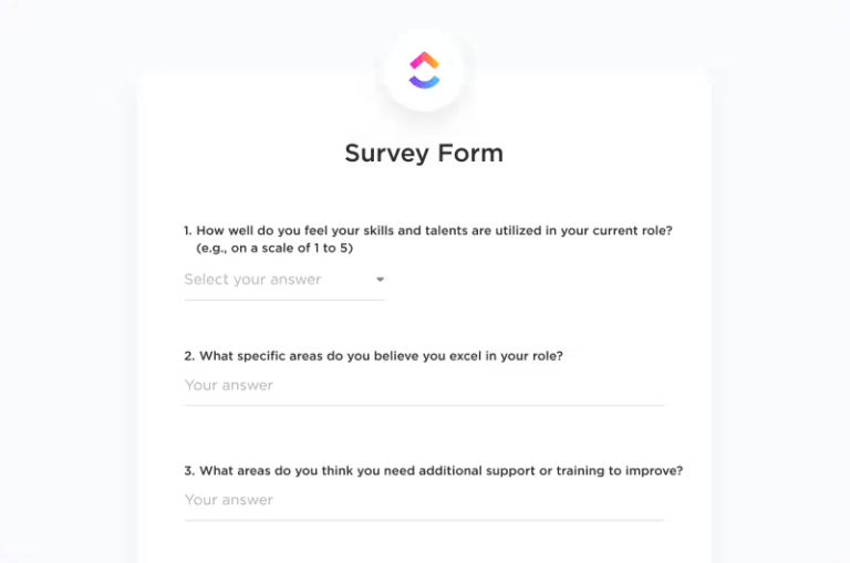 ClickUp’s Form View