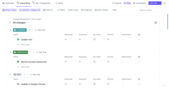 ITサービス管理を一元化し、インシデント、問題、変更、資産、ナレッジを管理します。