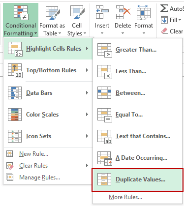 Conditional Formatting