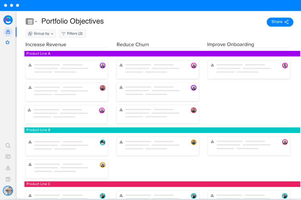 Painel de controle do Craft.io