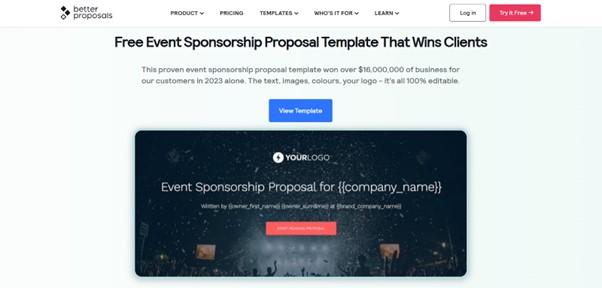 Event Sponsorship Proposal Template