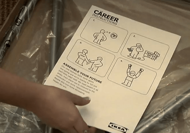 IKEA loopbaaninstructies campagne