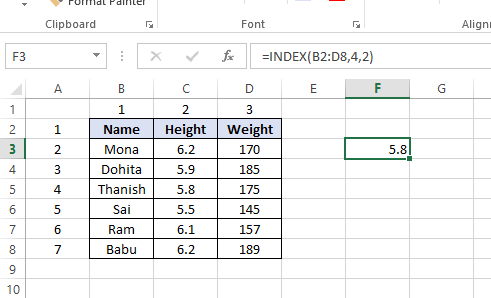 Excel formulas example: GeeksforGeeks