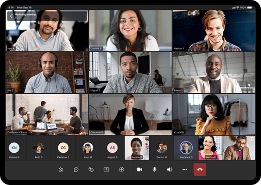 Microsoft Teams video call