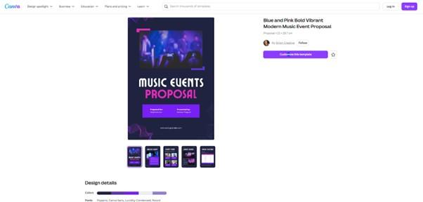 Music Events Proposal