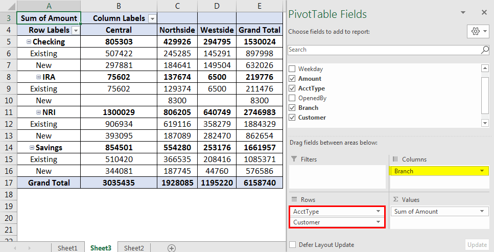 Tableau croisé dynamique