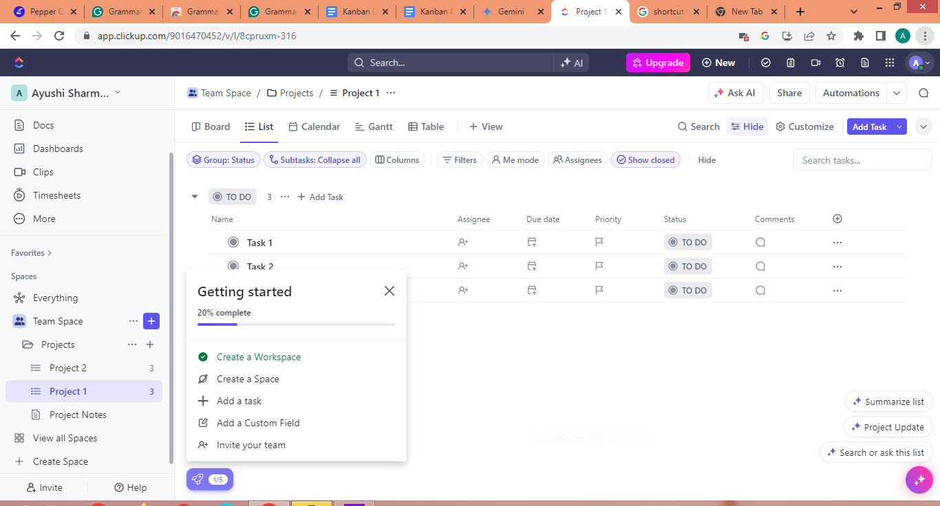 Quick Action Menu kanban card