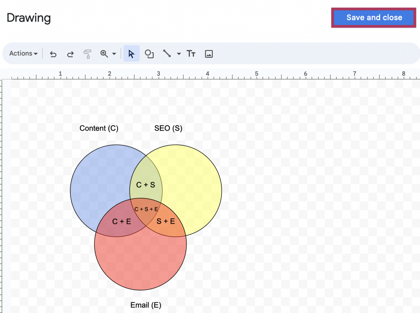 Guardar un dibujo en Documentos de Google