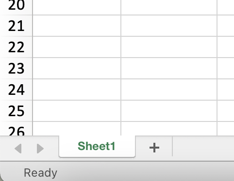 Guia Sheets na planilha de crm do Microsoft Excel