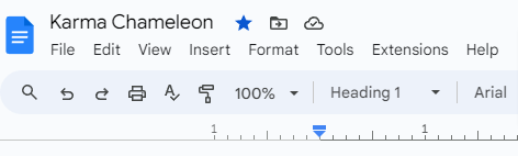 Mit Sternchen versehenes Dokument in Google Docs