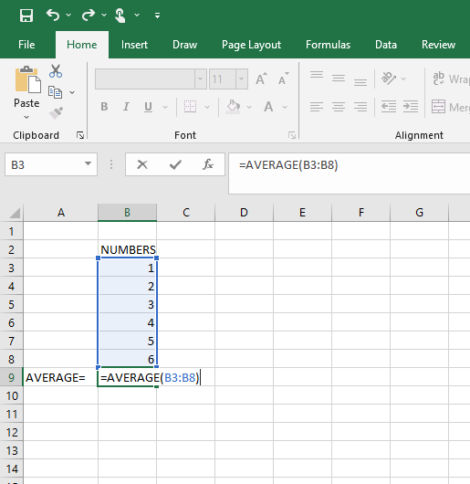 Ejemplo de fórmulas de Excel: Formación Internshala