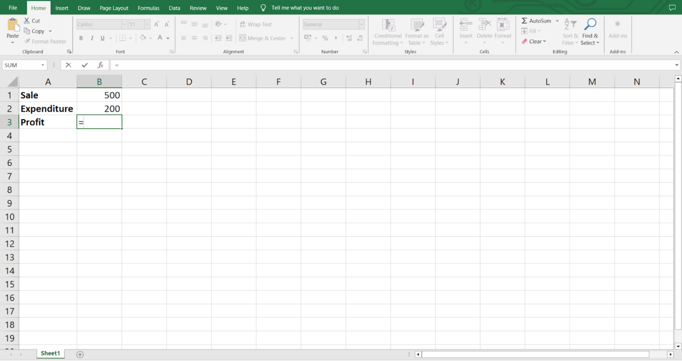 Voer je gegevens in het Excel-spreadsheet in en verrijk ze met krachtige Excel-formules voor nauwkeurige en efficiënte analyse!  