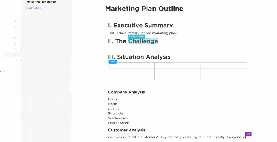 ClickUp Instant Collaboration Detection