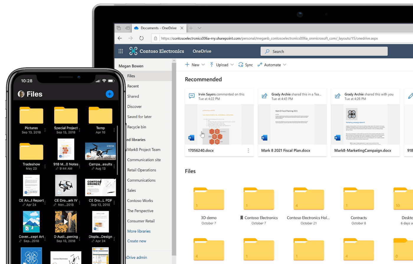 Microsoft OneDrive content collaboration platform